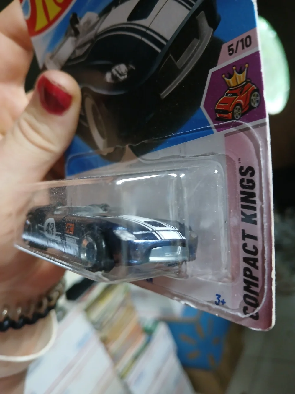 Hot Wheels metallic navy